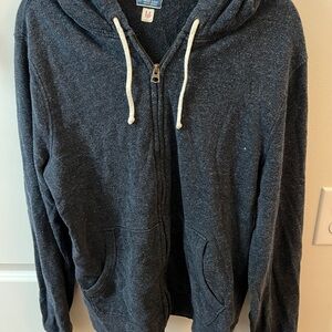 J. Crew Dark Gray Zip-Up Sweater